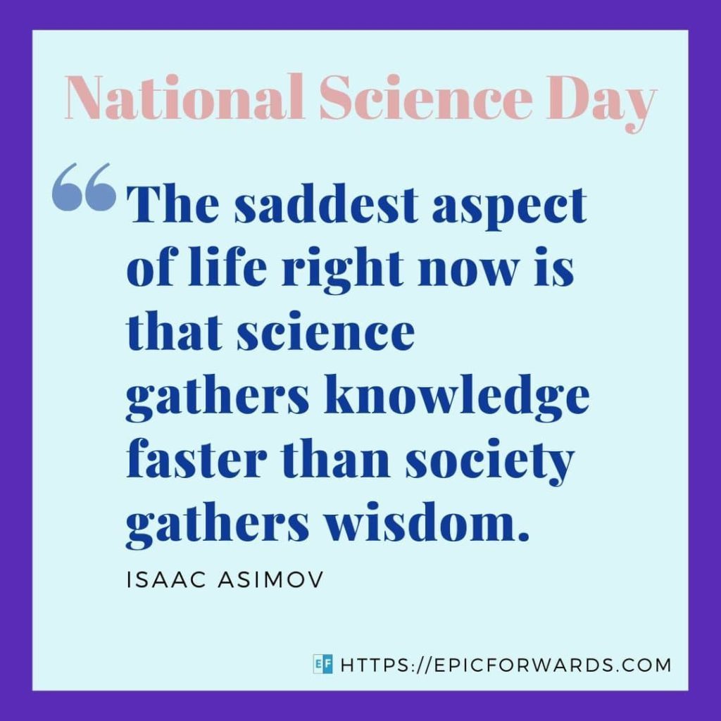 National Science Day Quote