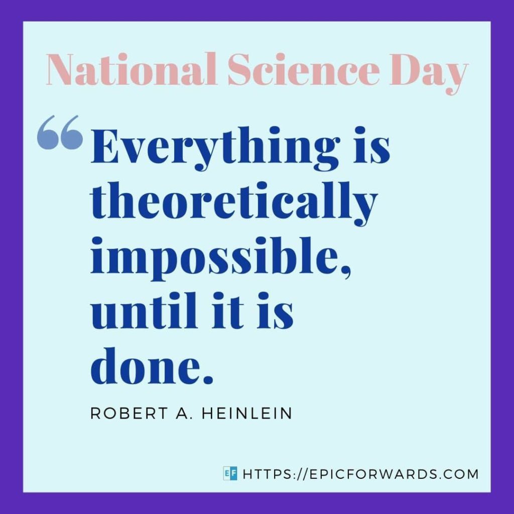 National Science Day Quote