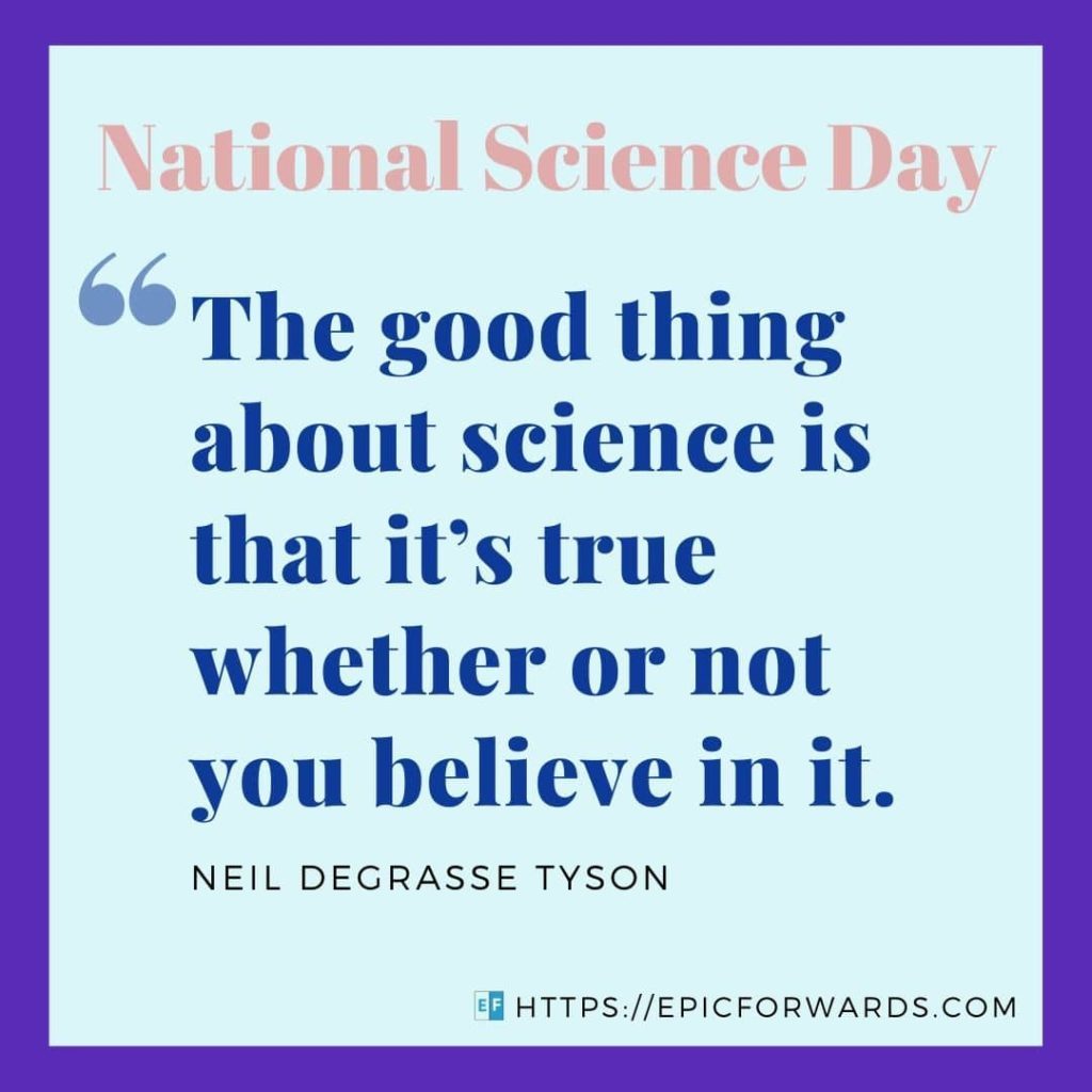 National Science Day Quote