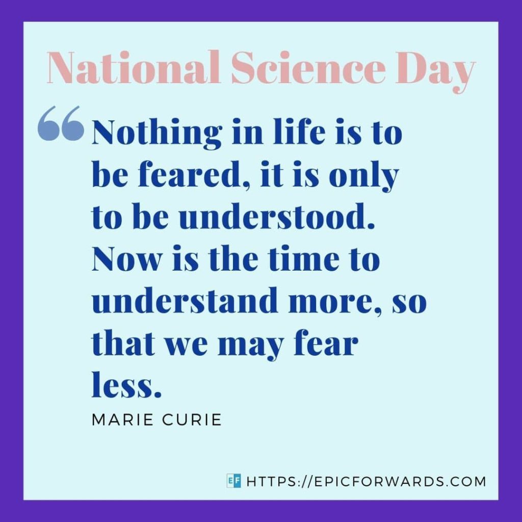 National Science Day Quote