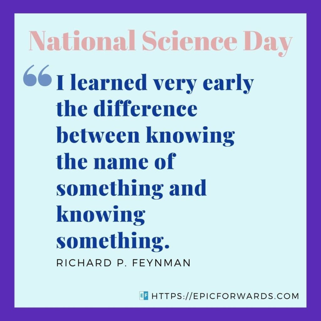 National Science Day Quote