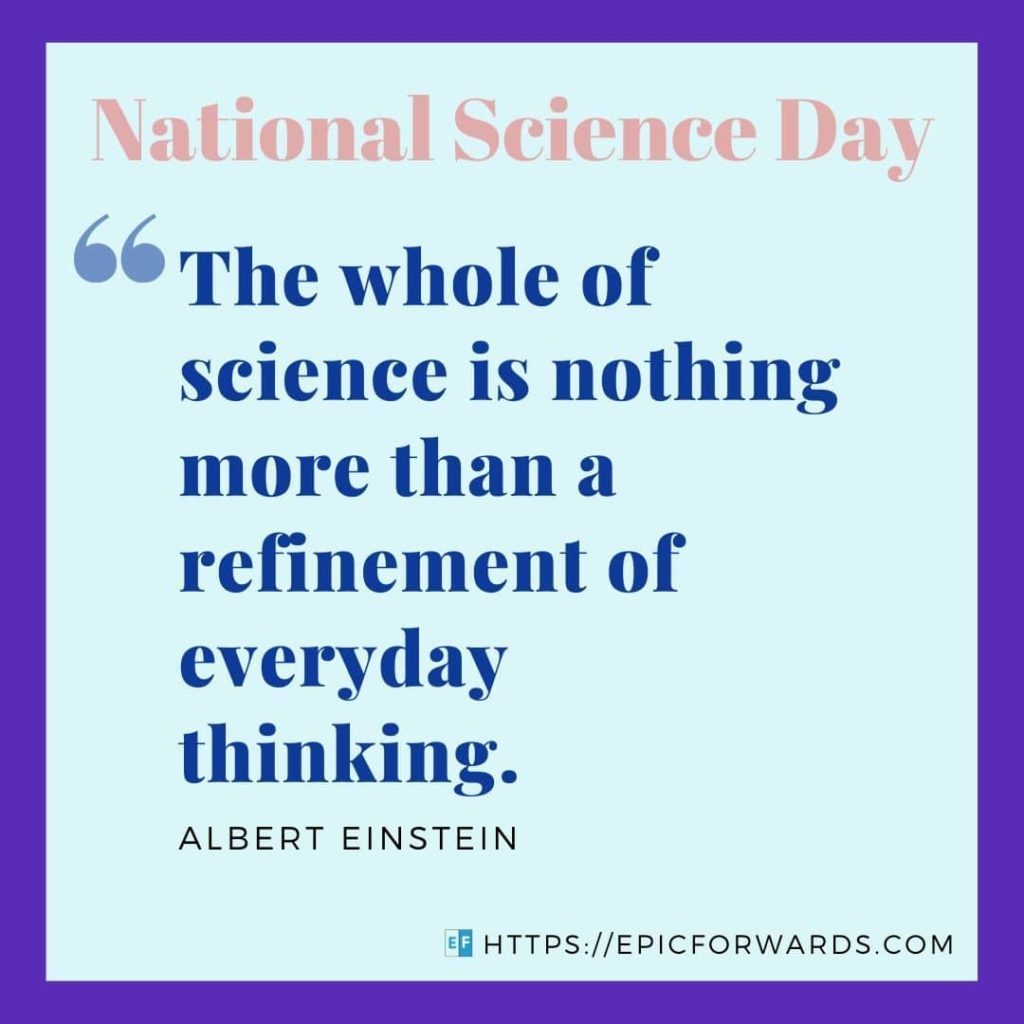 National Science Day Quote