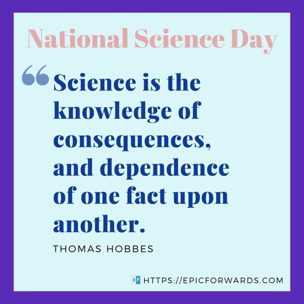 National Science Day Quote