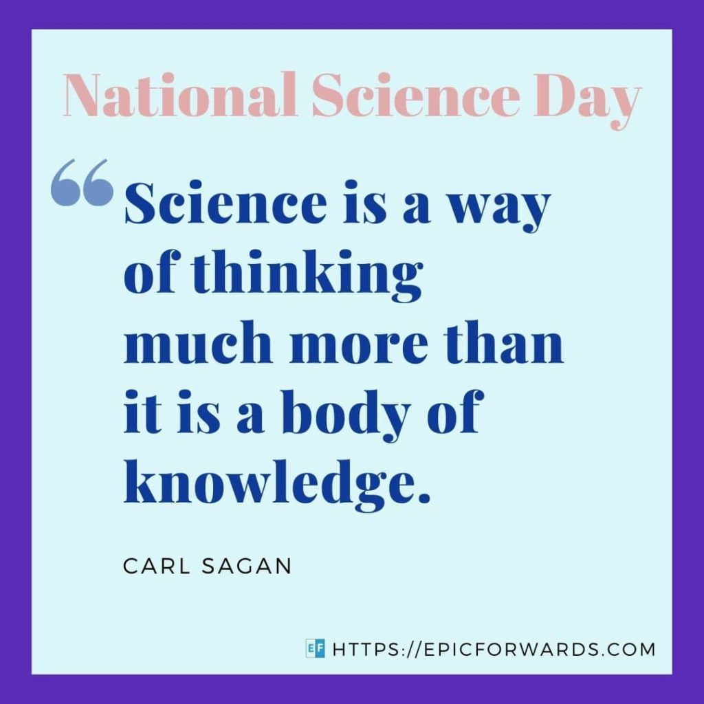 National Science Day Quote