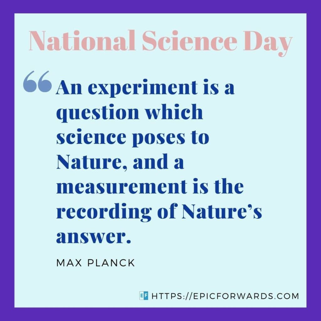 National Science Day Quote