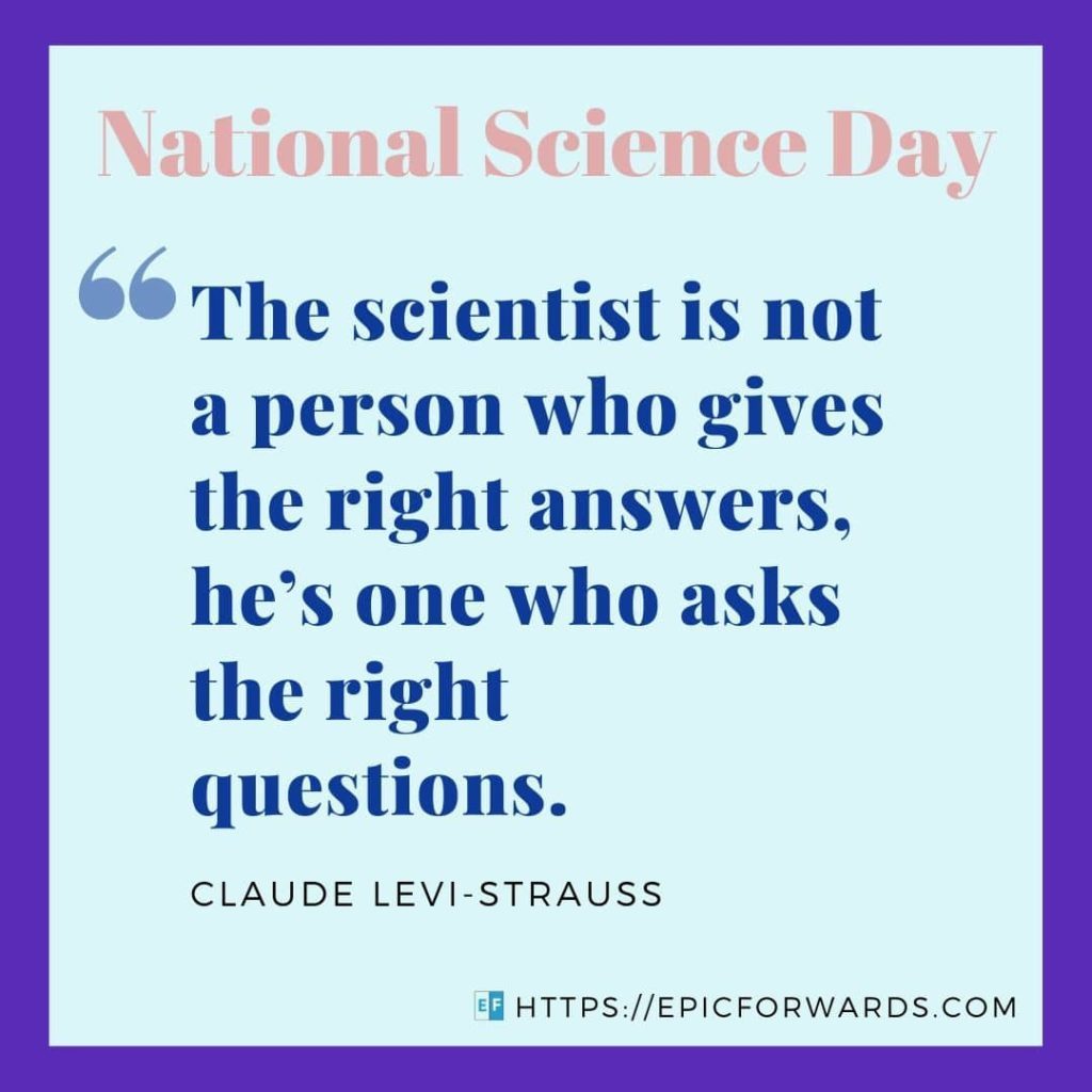 National Science Day Quote