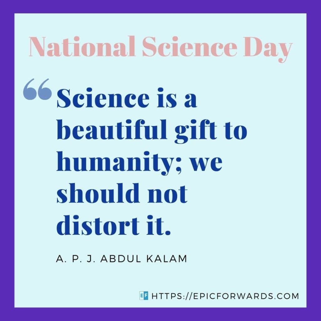 National Science Day Quote