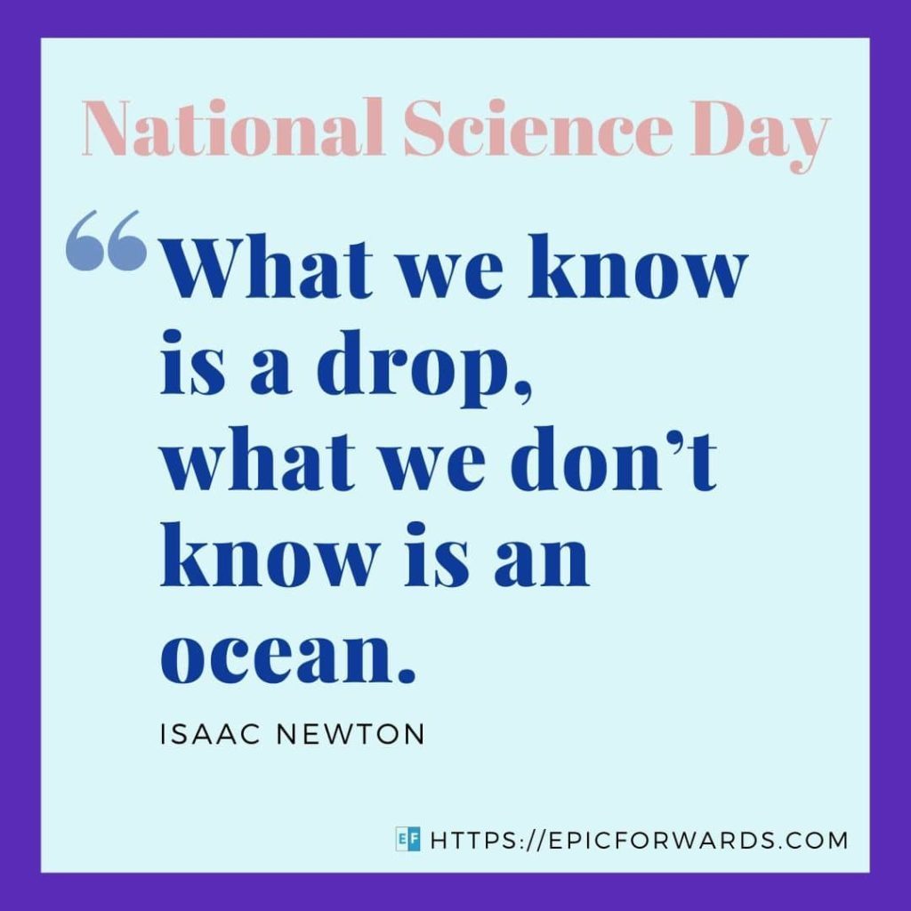 National Science Day Quote