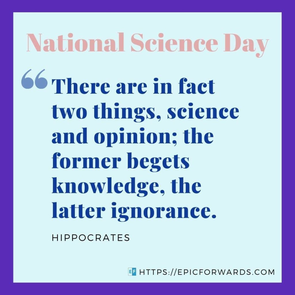 National Science Day Quote