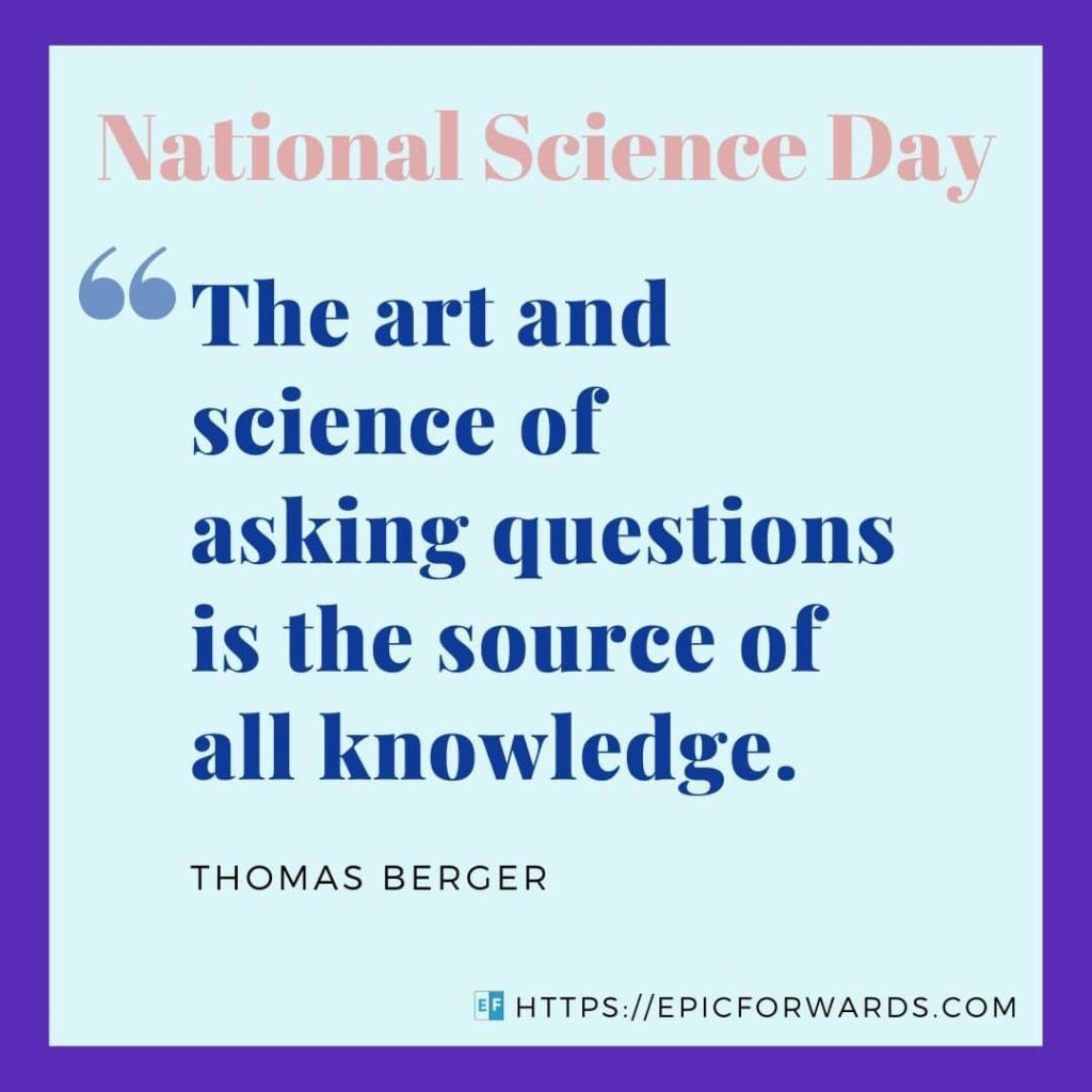 National Science Day Quote