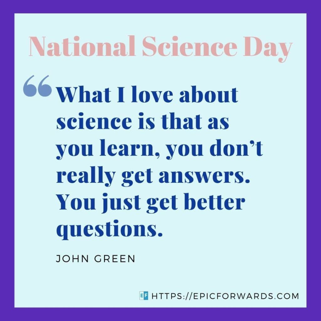 National Science Day Quote