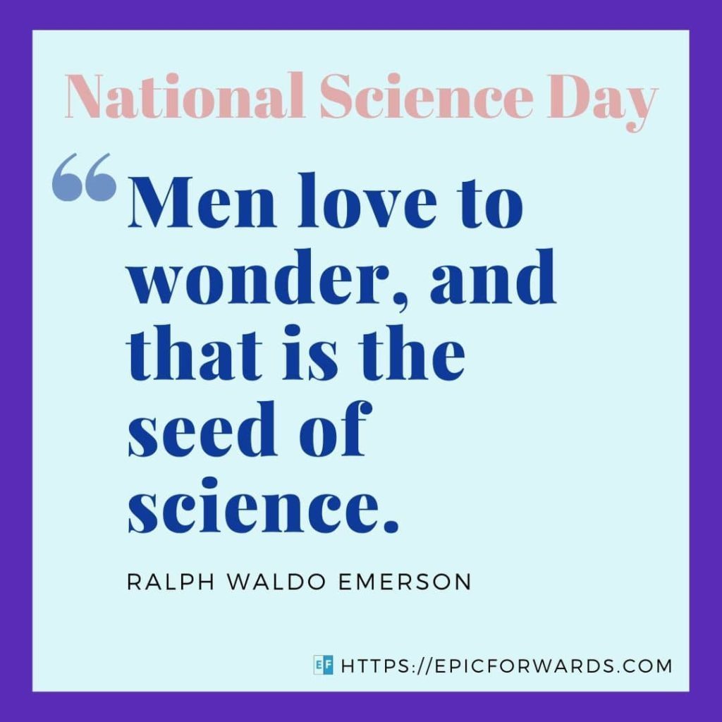 National Science Day Quote