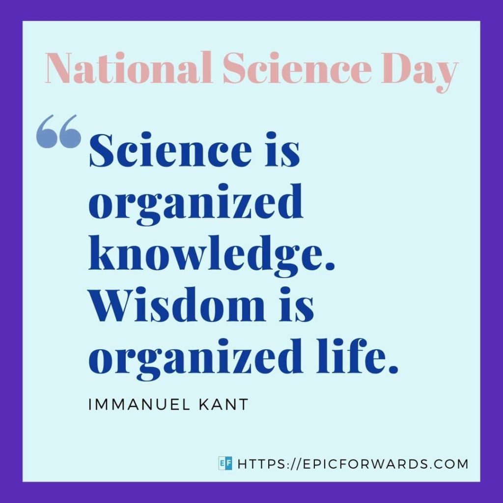 National Science Day Quote