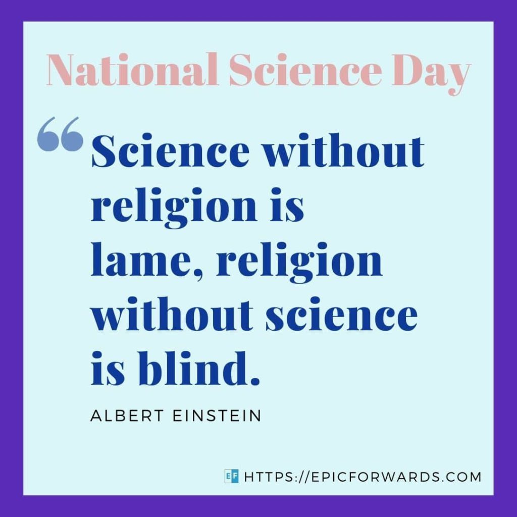 National Science Day Quote