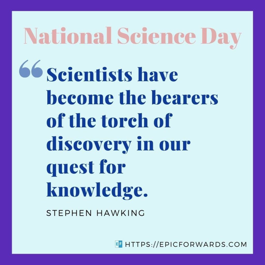 National Science Day Quote