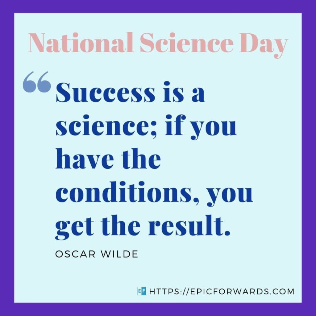 National Science Day Quote