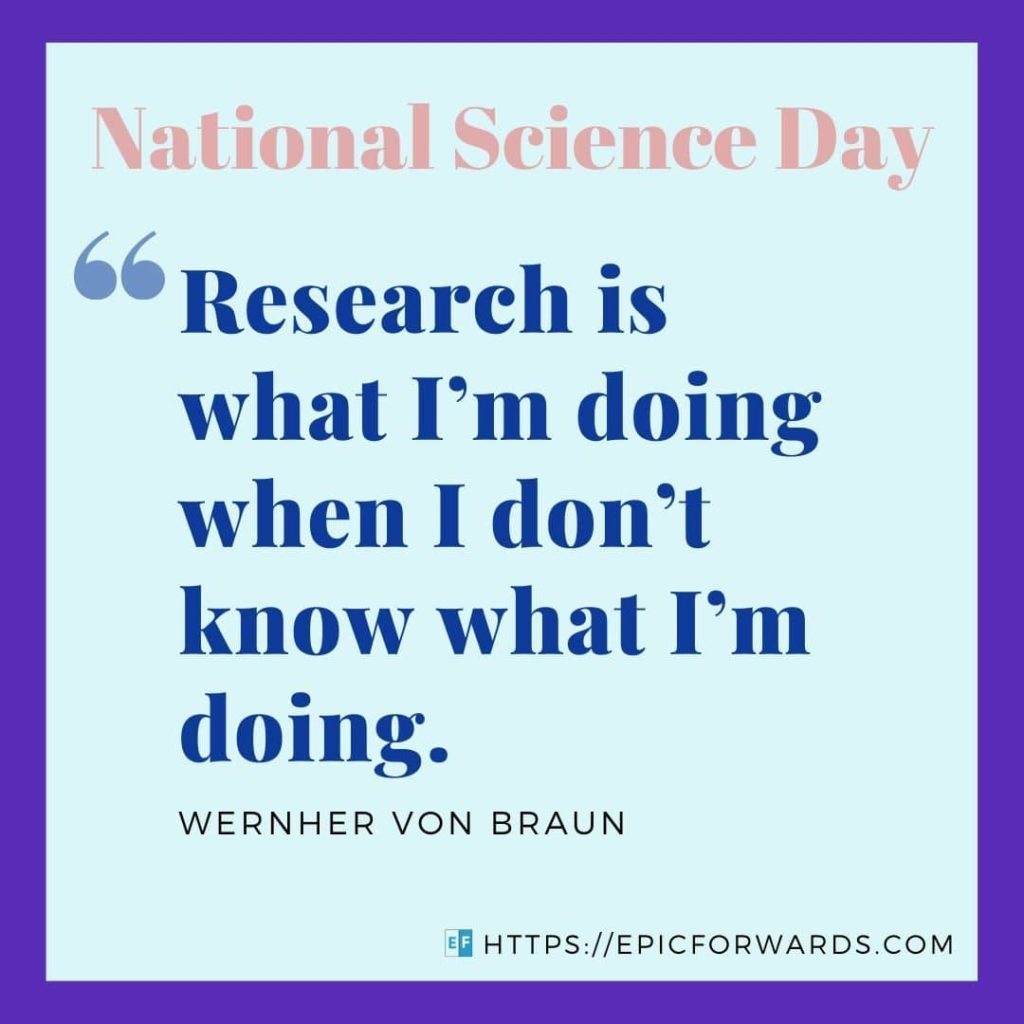National Science Day Quote